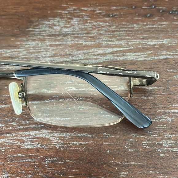 Dr. Dean Edell power +1.25 titanium half rim eyeglasses readers - Picture 4 of 15